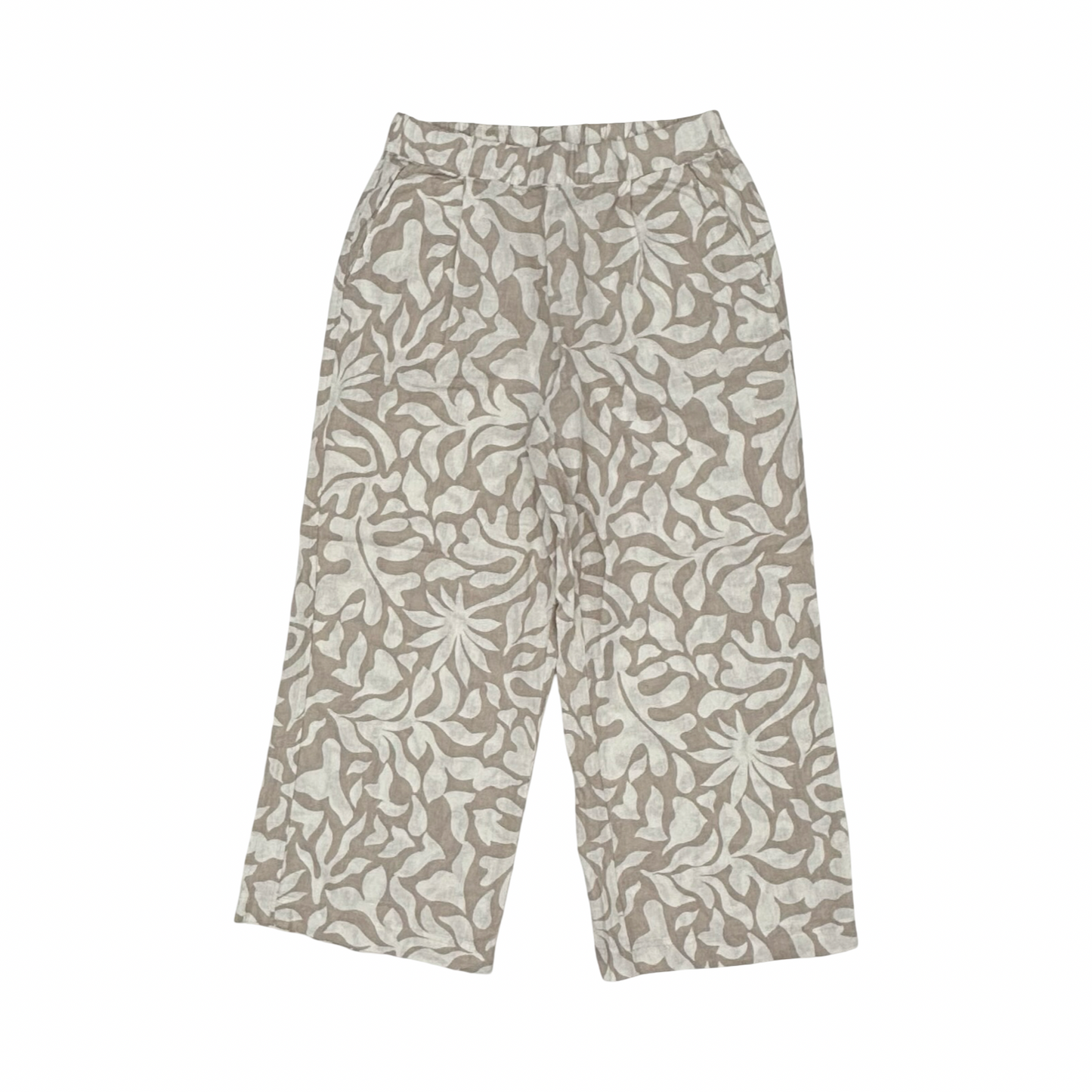 Pants Wide Leg By Lou And Grey In Tan & White, Size:M