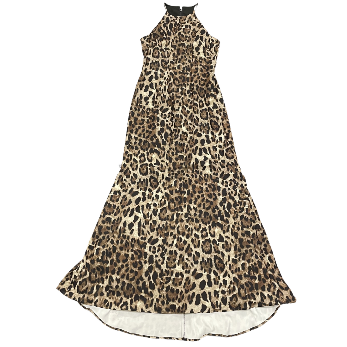 Animal Print Dress Party Long By Badgley Mischka, Size: L