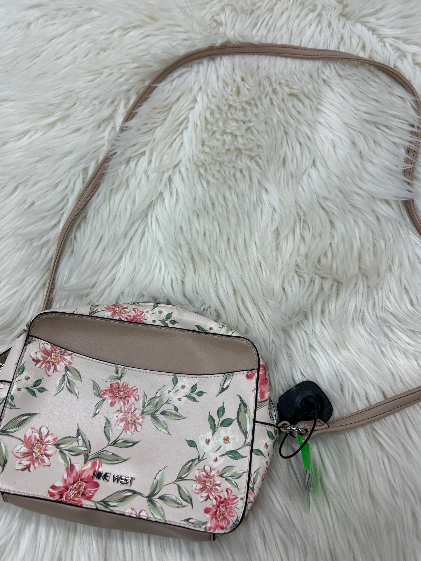Crossbody By Nine West In Floral Print, Size:Medium