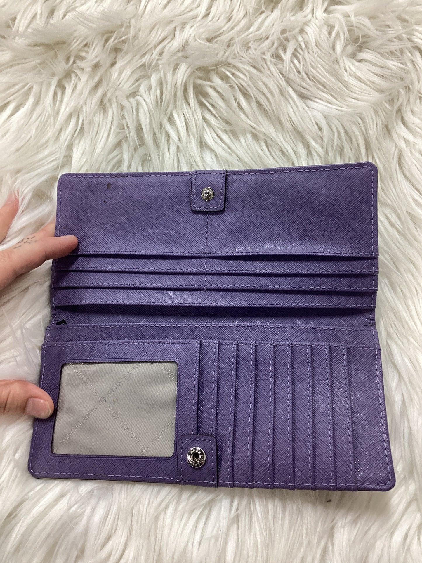 Wallet Designer By Michael Kors In Purple, Size:Small