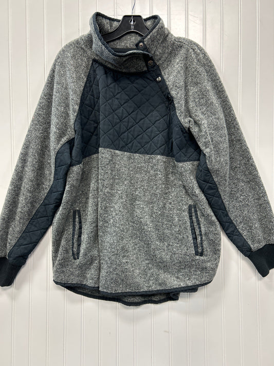 Jacket Fleece By Abercrombie And Fitch In Grey, Size:Xl