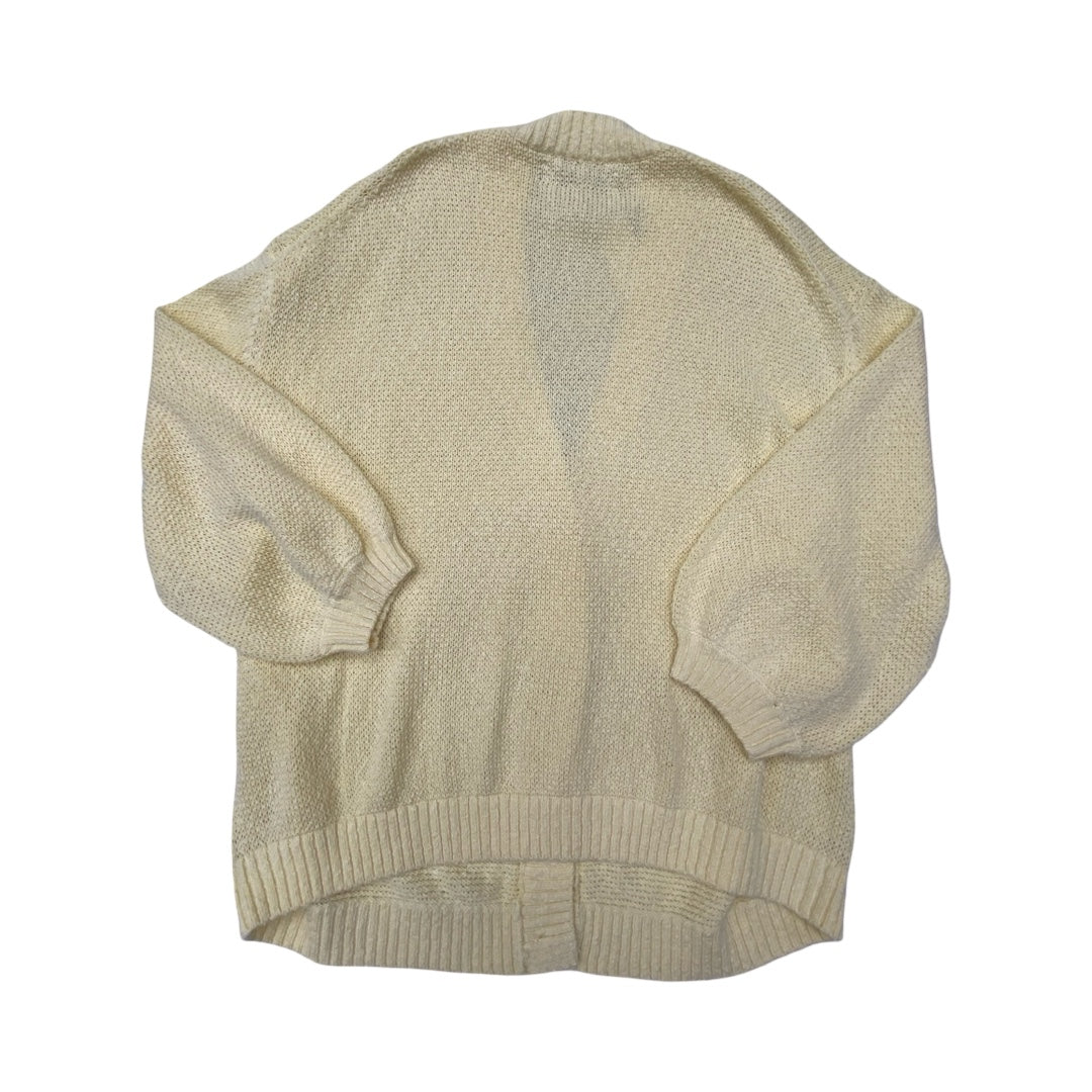 Sweater Cardigan By Loft In Yellow, Size:Xl