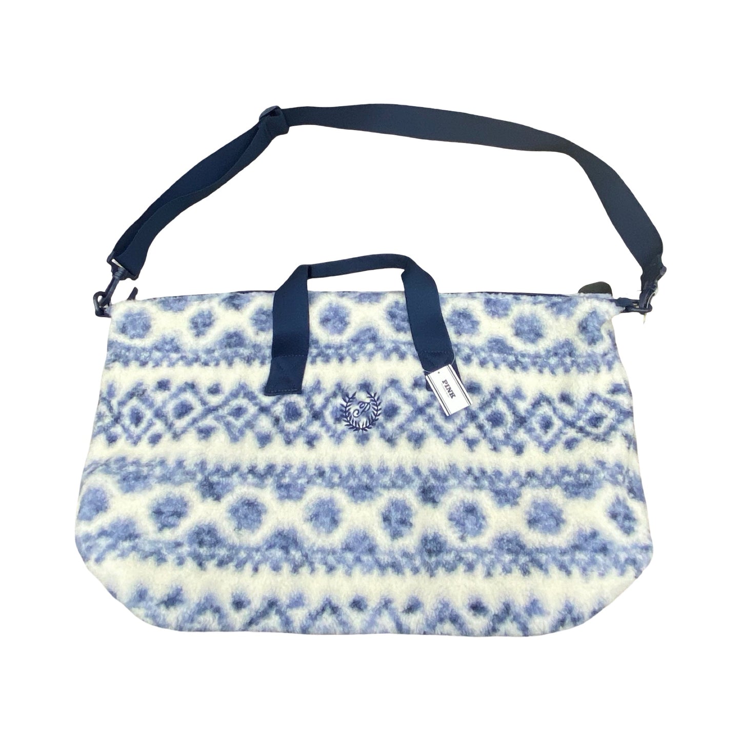 Tote By Pink In Blue & White, Size:Large