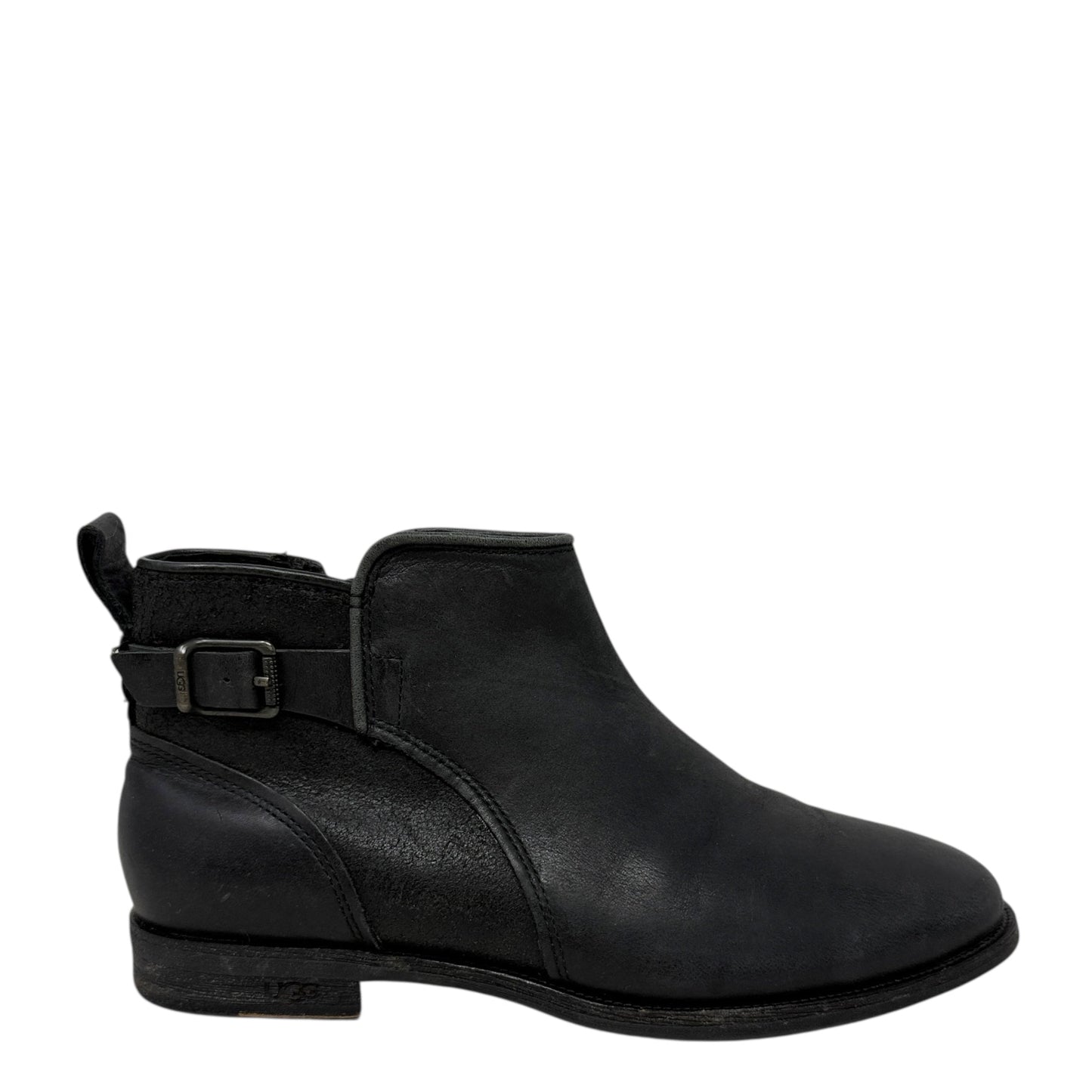 Demi Ankle Boots Designer By Ugg In Black, Size: 5