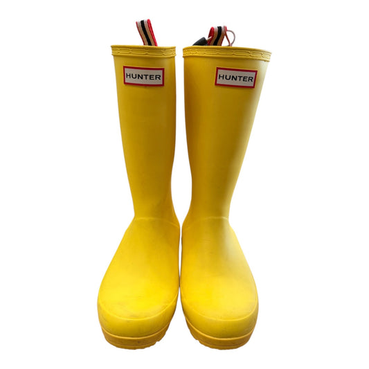 Boots Rain By Hunter In Yellow, Size:6