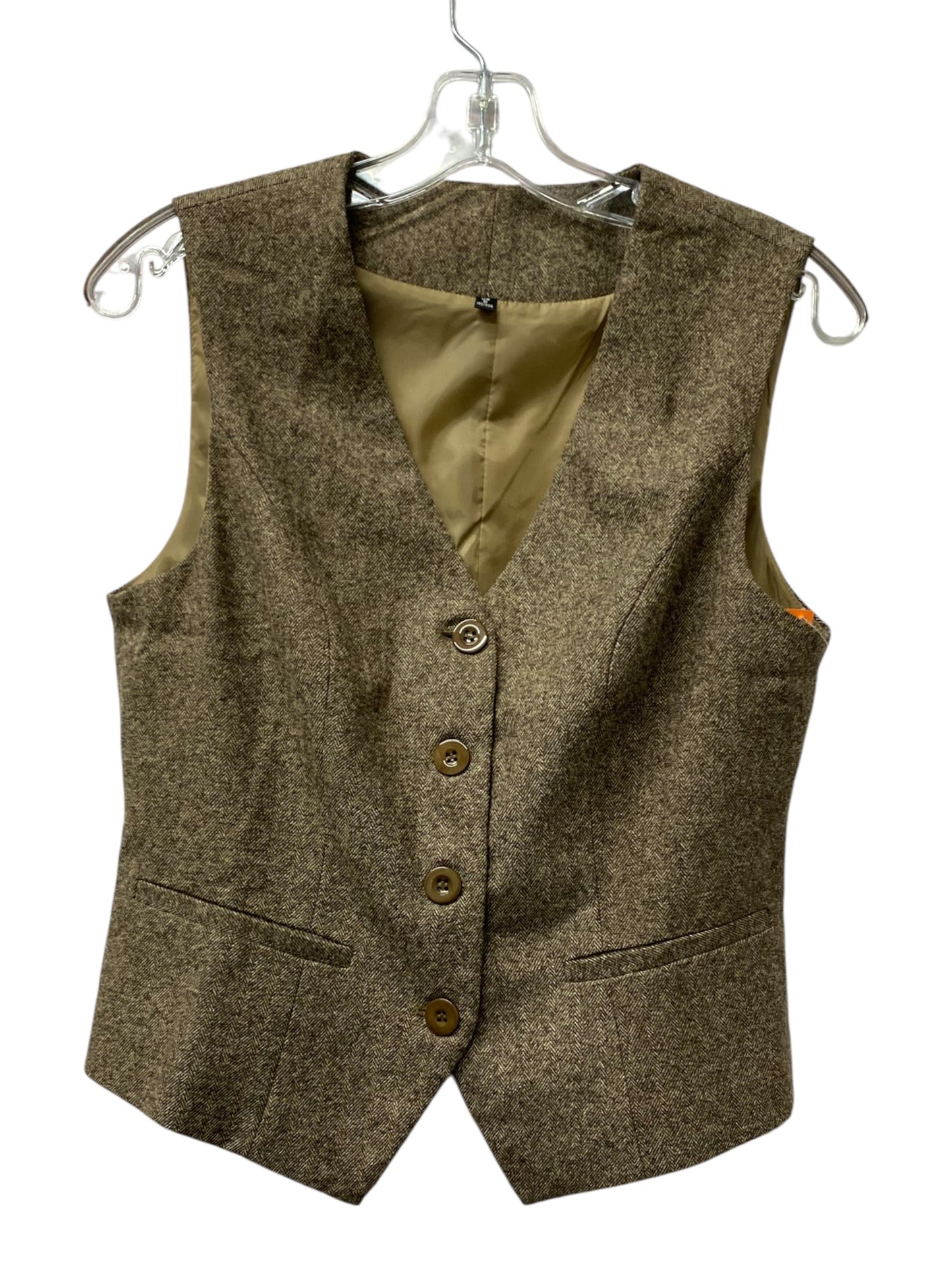 Vest Other  In Brown, Size:S