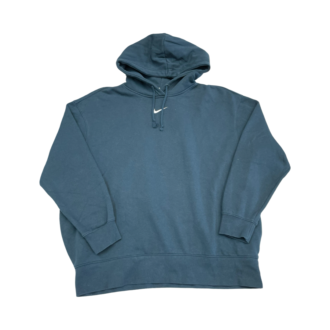 Athletic Sweatshirt Hoodie By Nike In Blue, Size:M