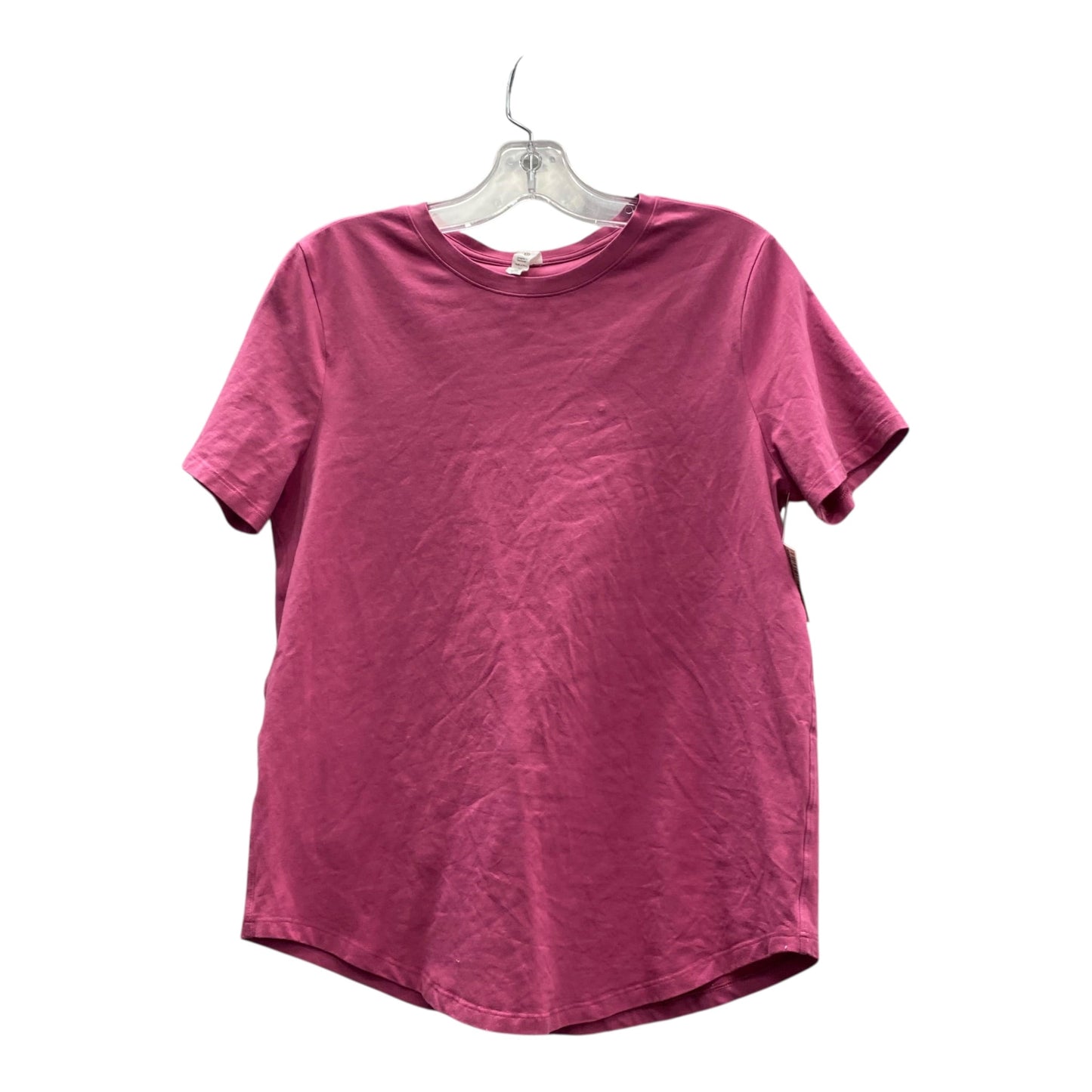 Athletic Top Ss By Lululemon In Pink, Size:S