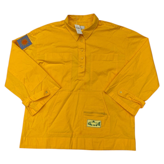 Jacket Shirt By Maeve In Yellow, Size:Mp