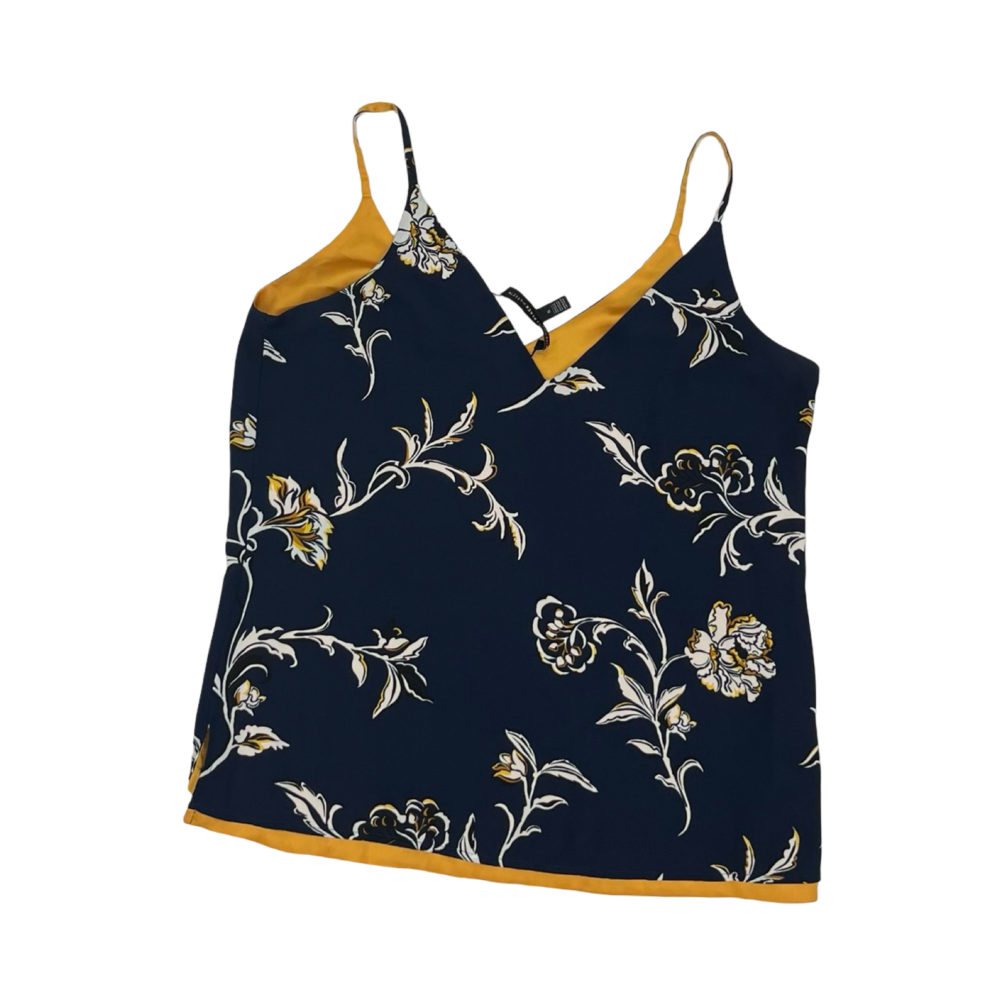 Blouse Sleeveless By White House Black Market In Blue & Orange, Size:S