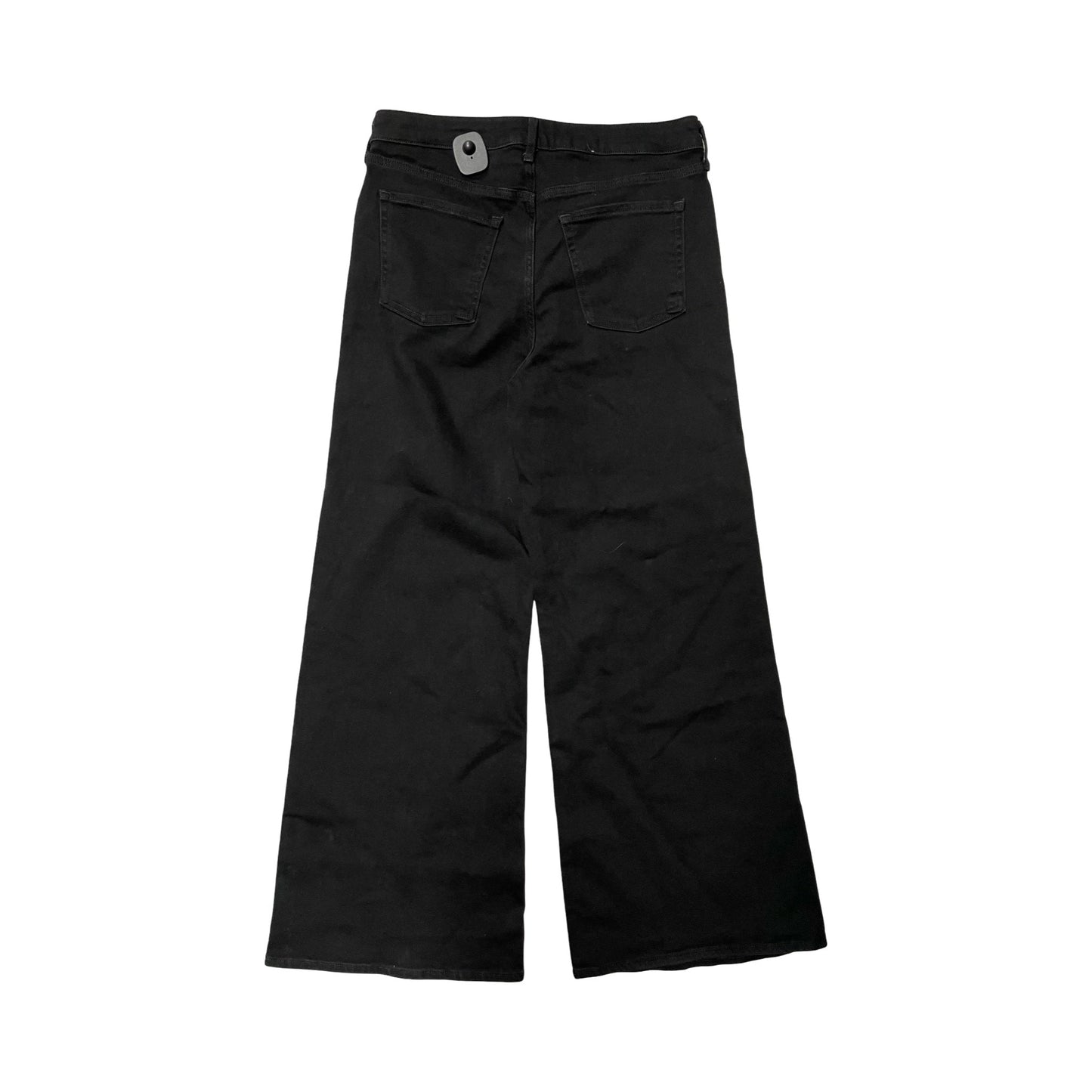 Jeans Wide Leg By Old Navy In Black Denim, Size:10