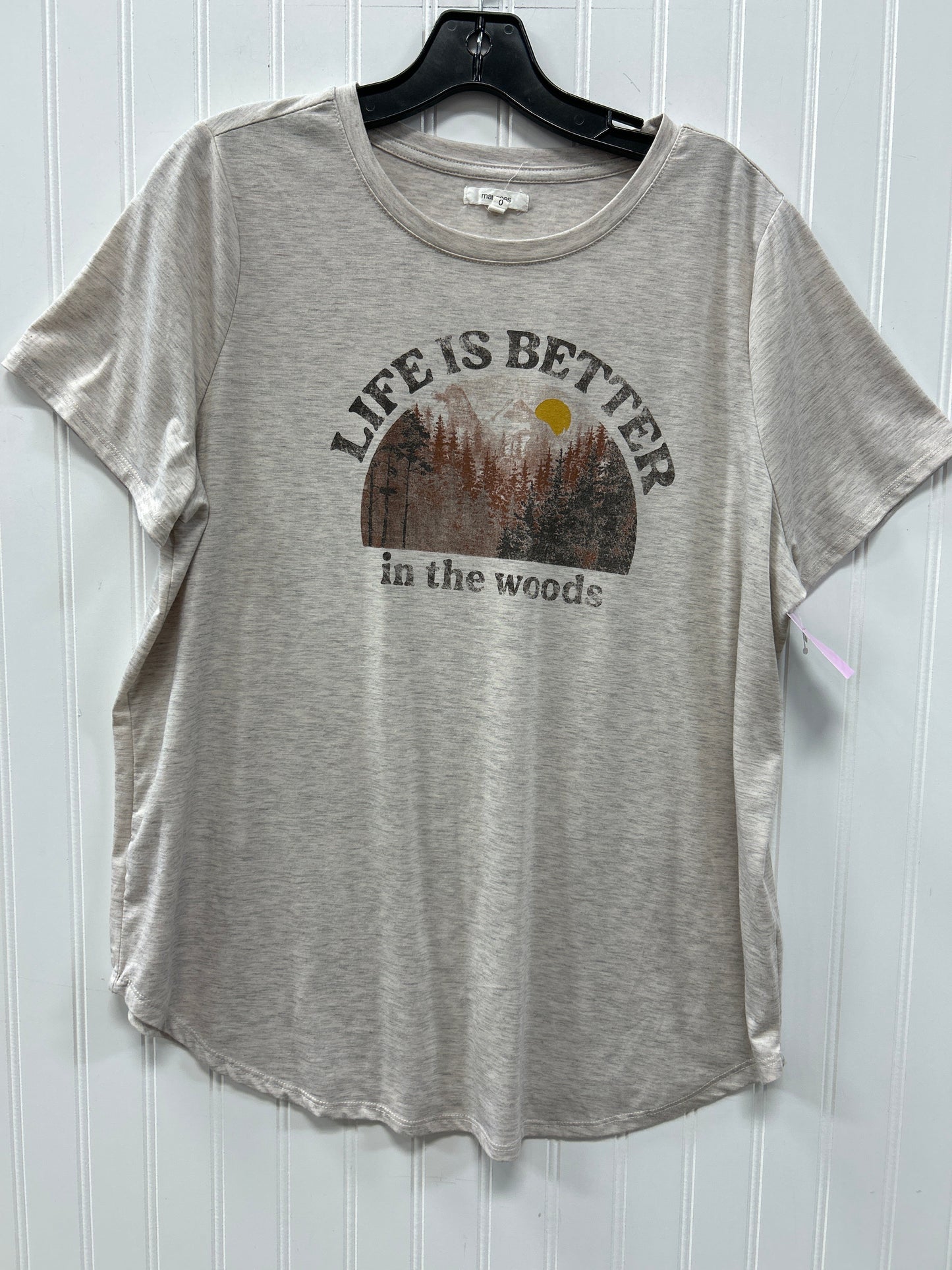 Top Ss By Maurices In Cream, Size:Xl