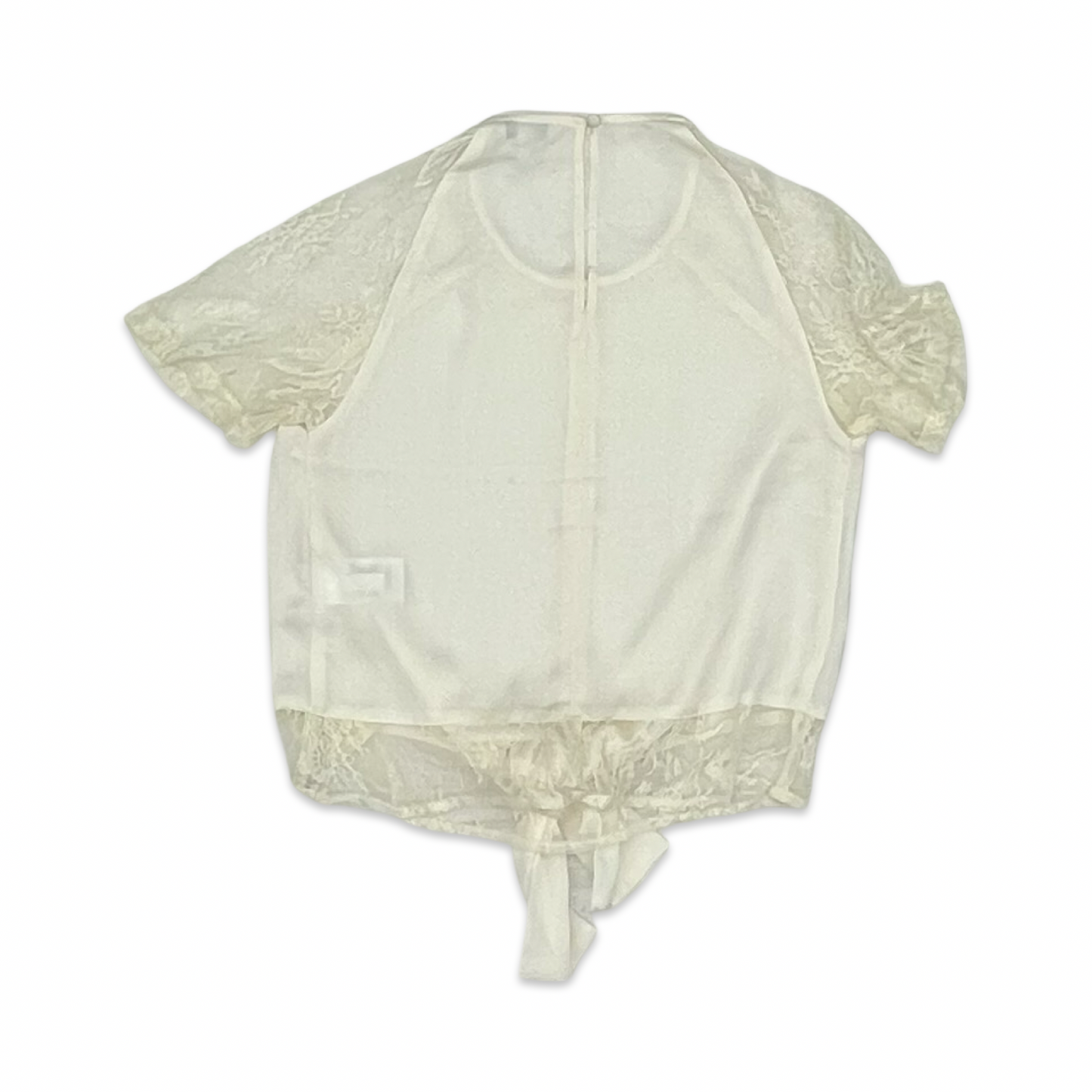 Blouse Ss By Express In Cream, Size:S