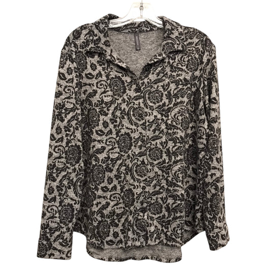 Top Ls By Massini In Black & Grey, Size:L