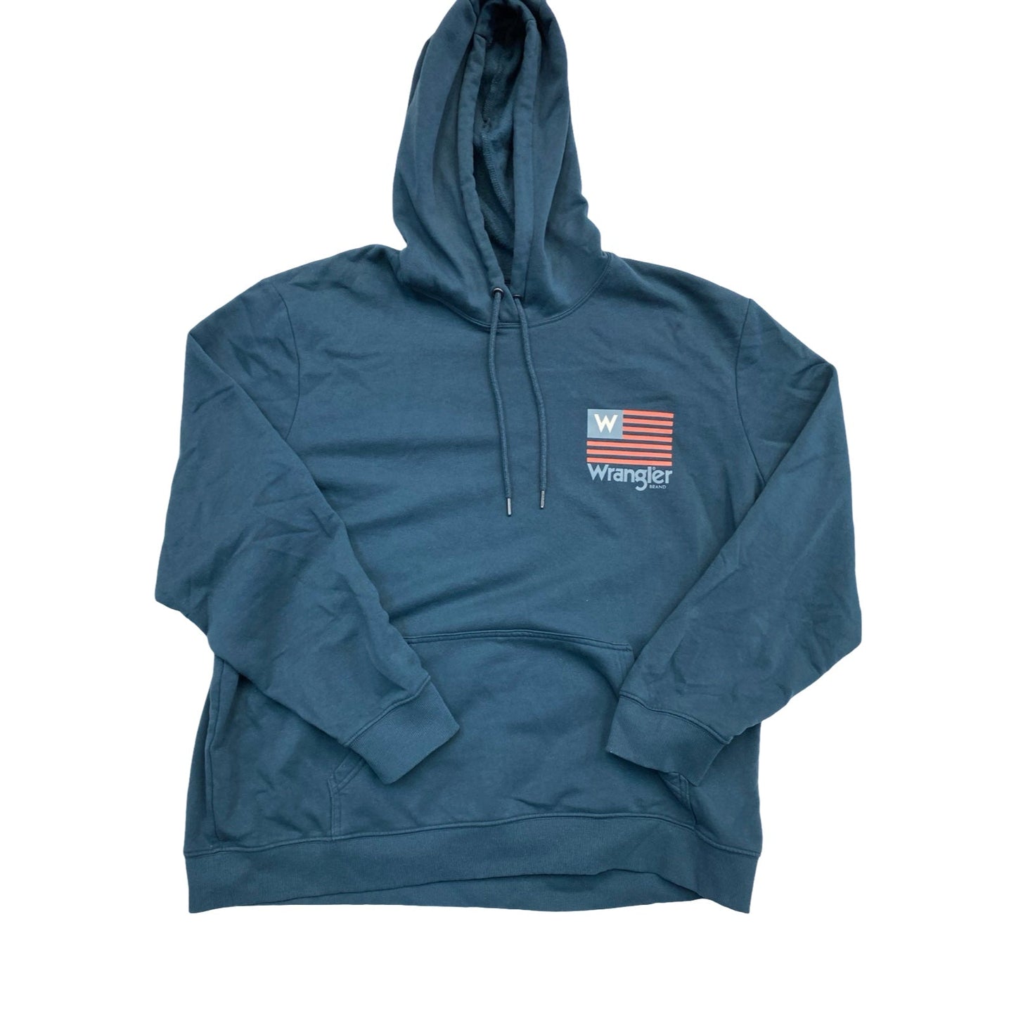 Sweatshirt Hoodie By Wrangler In Blue, Size:Xxl