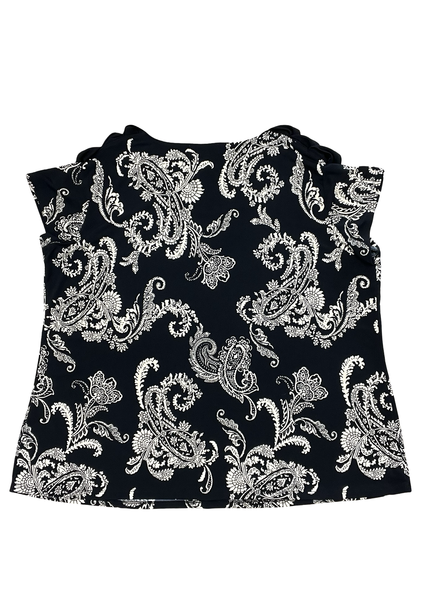 Top Ss By Clothes Mentor In Black & Gold, Size:2X