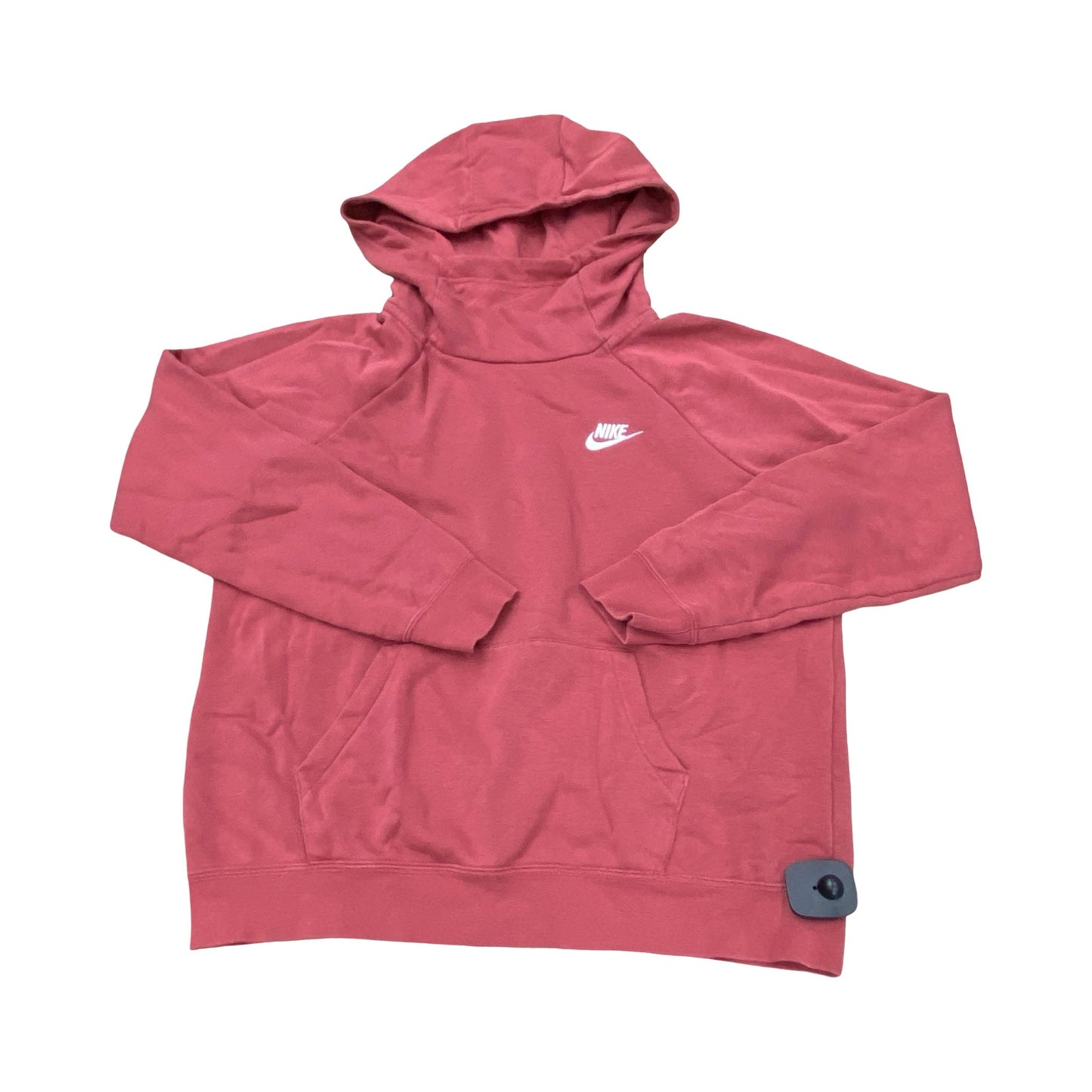 Athletic Top Ls Hoodie By Nike In Red, Size:M