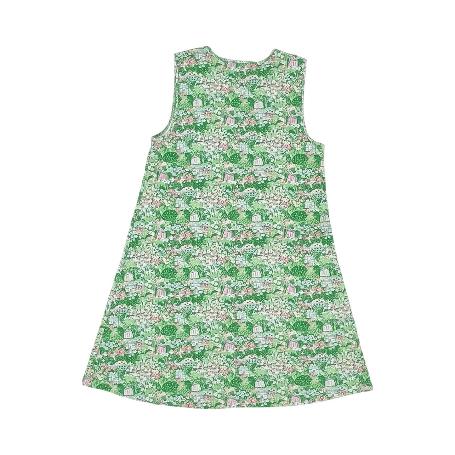 Dress Casual Short By Clothes Mentor In Green & Pink, Size: M