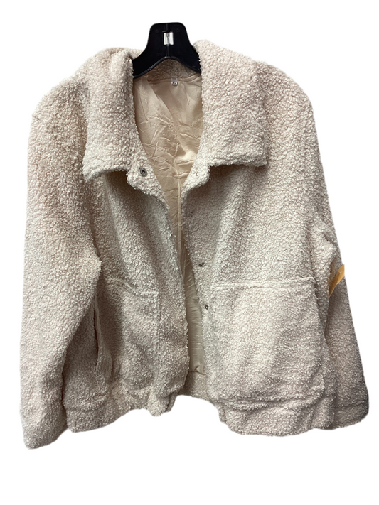 Jacket Faux Fur & Sherpa By Cmc In Cream, Size:Xl