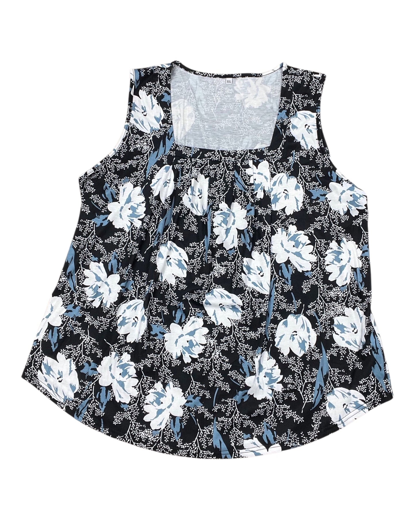 Top Sleeveless By Clothes Mentor In Black & Blue, Size:2X