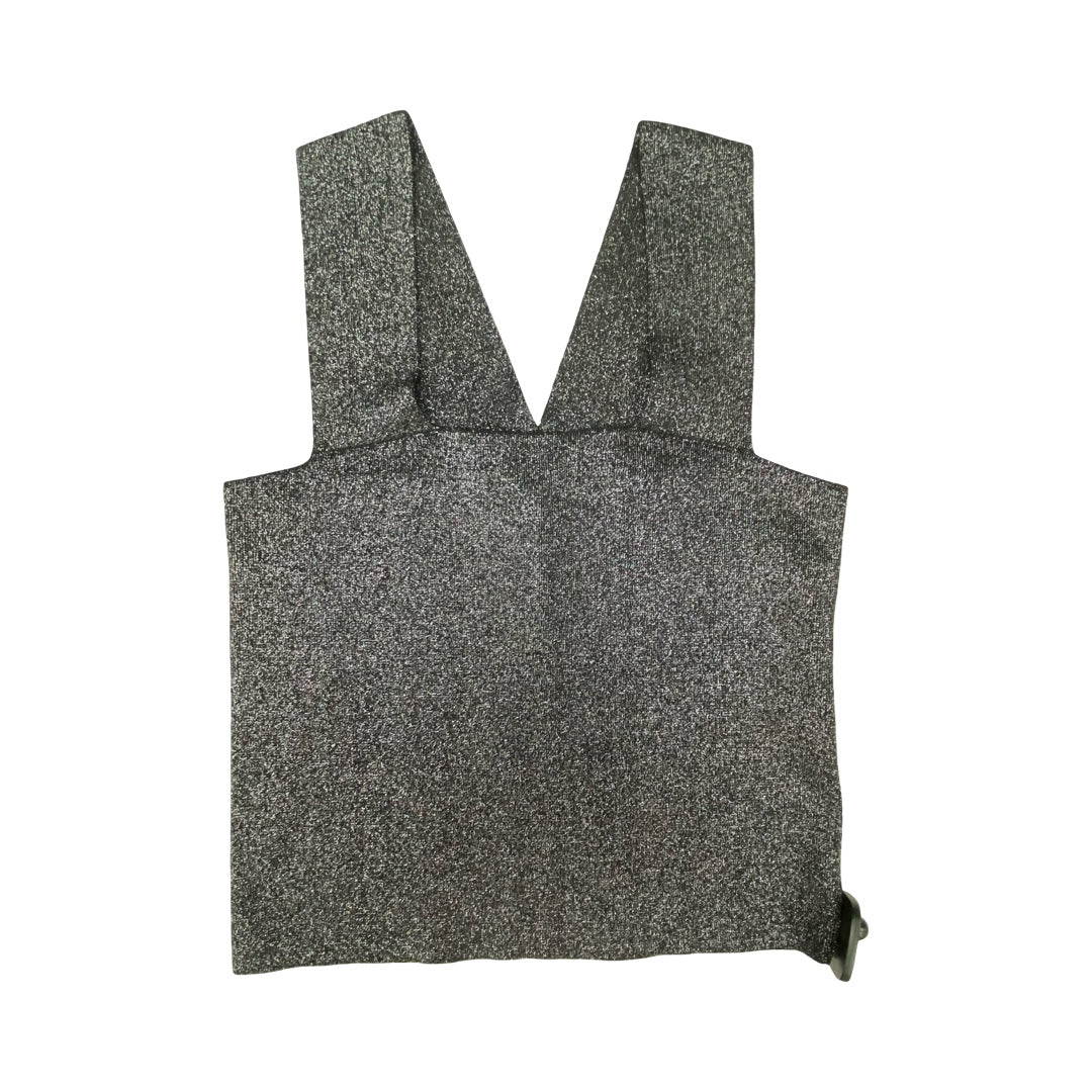 Top Sleeveless By House Of Harlow In Black & Silver, Size:M