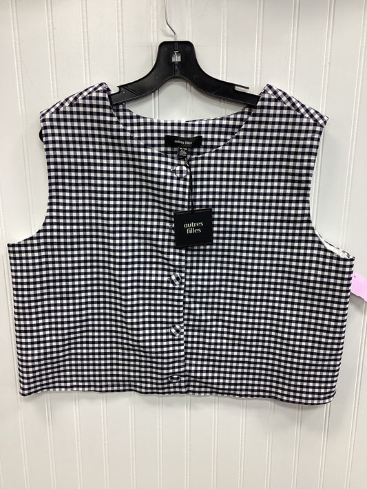 Top Sleeveless By Clothes Mentor In Black & White, Size:Xl