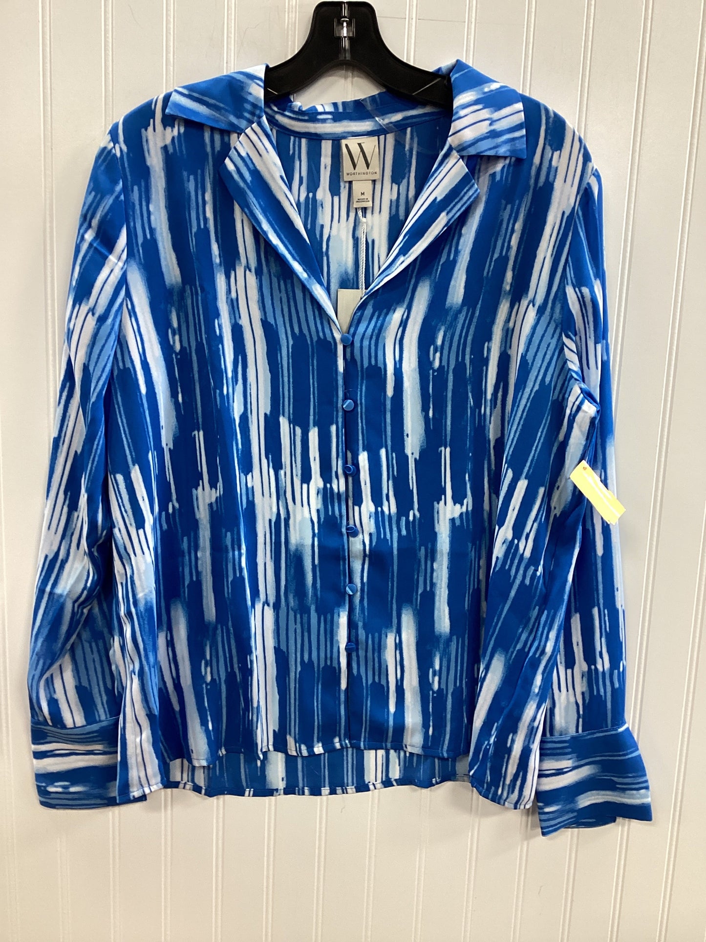 Top Ls By Worthington In Blue, Size:M