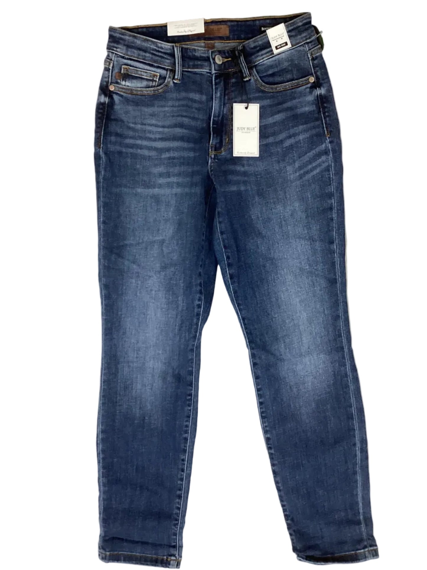 Jeans Boyfriend By Judy Blue In Blue Denim, Size:0