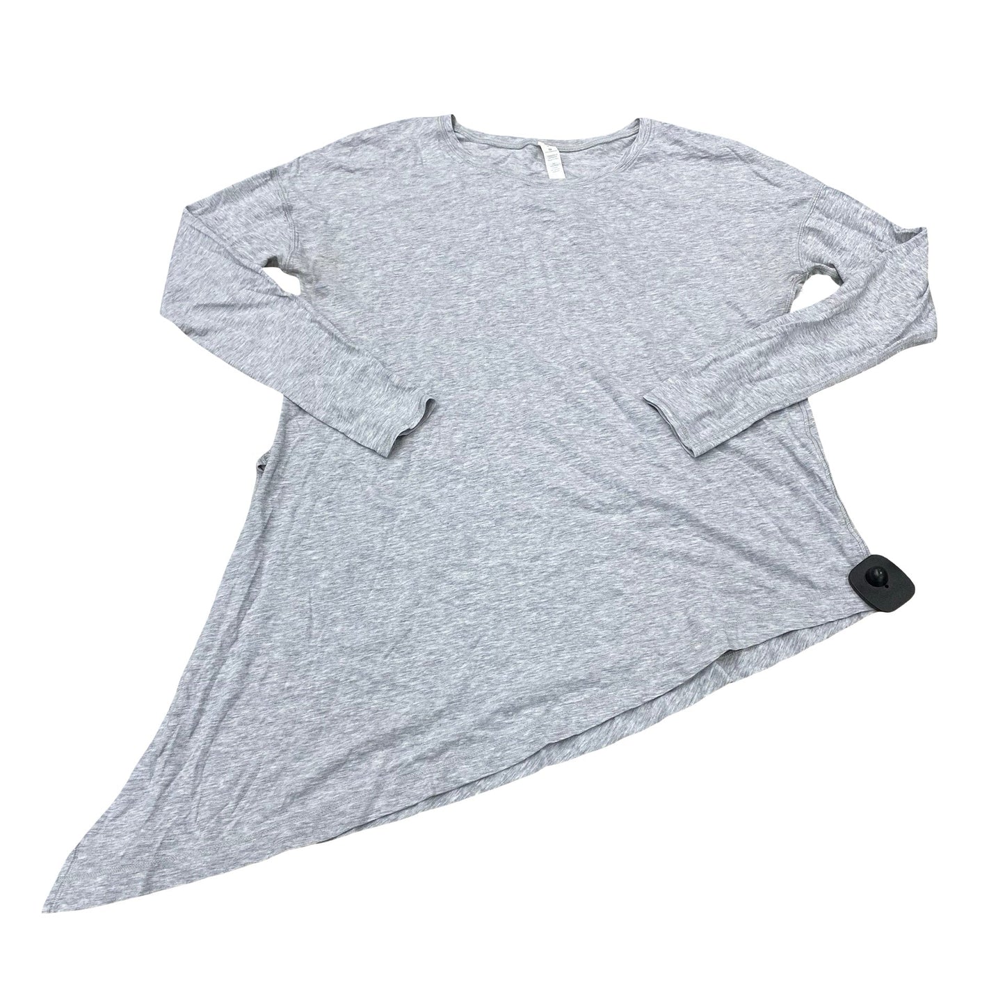 Athletic Top Ls Crewneck By Lululemon In Grey, Size:4