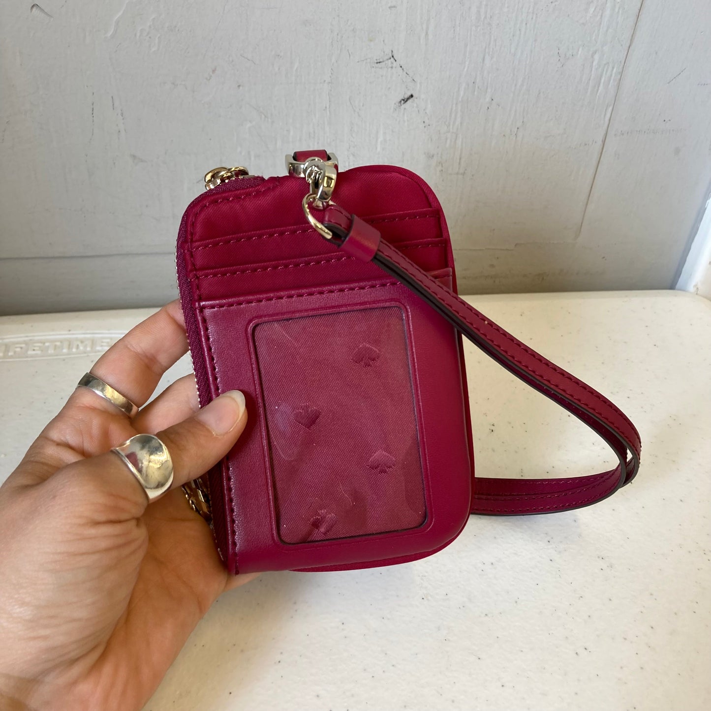 Wallet Designer By Kate Spade In Maroon, Size:Small