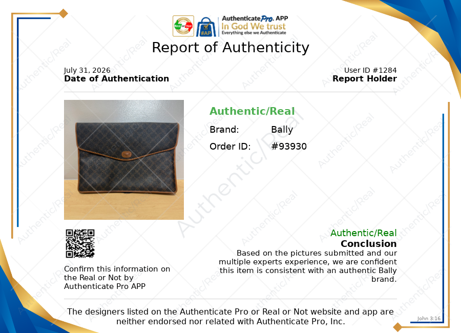 Clutch By Bally, Size: Large