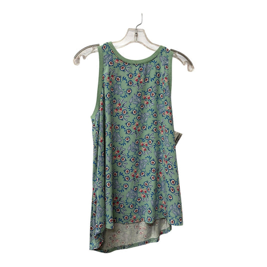 Top Sleeveless By Loft In Green, Size:S
