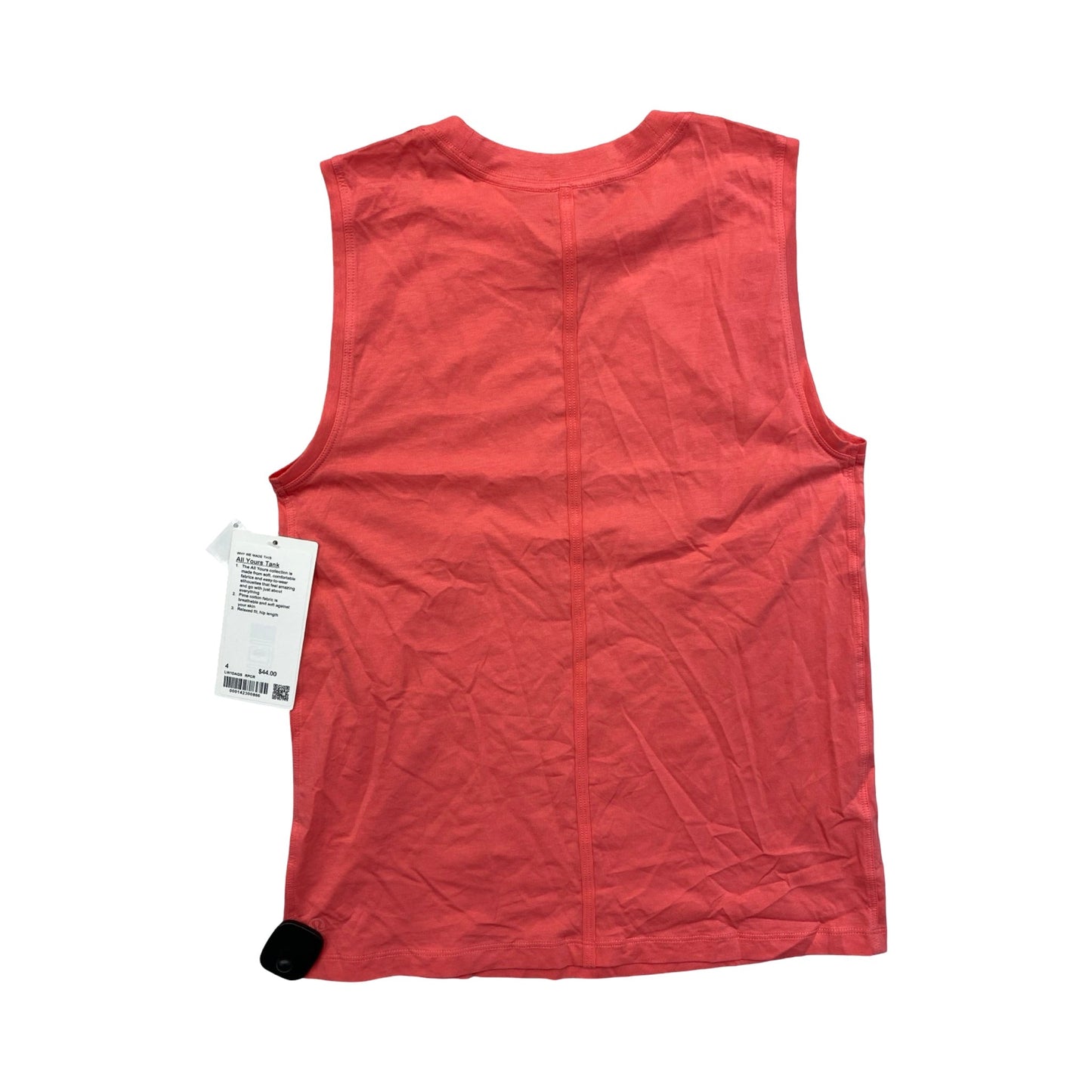 Athletic Tank Top By Lululemon In Pink, Size:4
