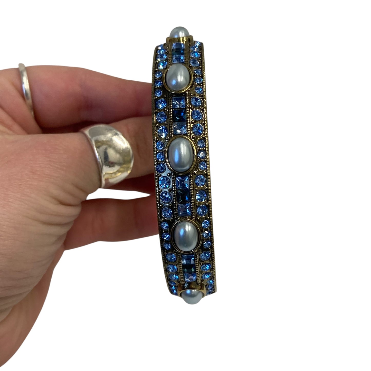 Bracelet Bangle In Blue & Gold