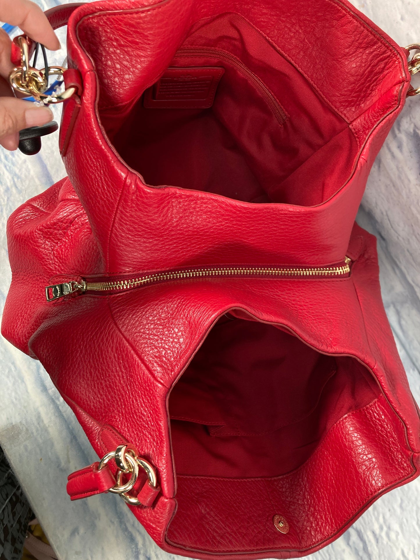 Handbag Designer By Coach, Size: Large