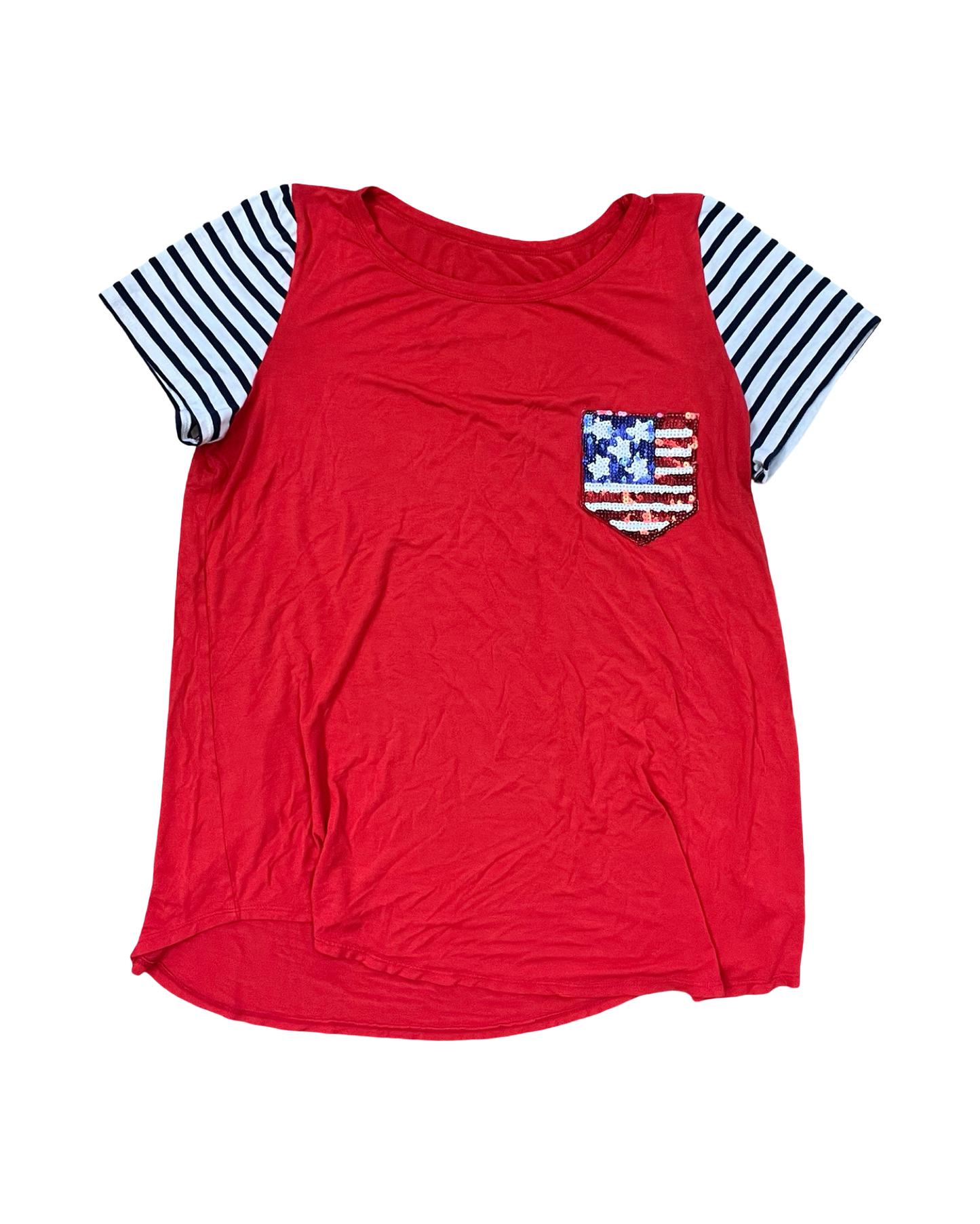 Top Ss By Clothes Mentor In Red, Size:2X