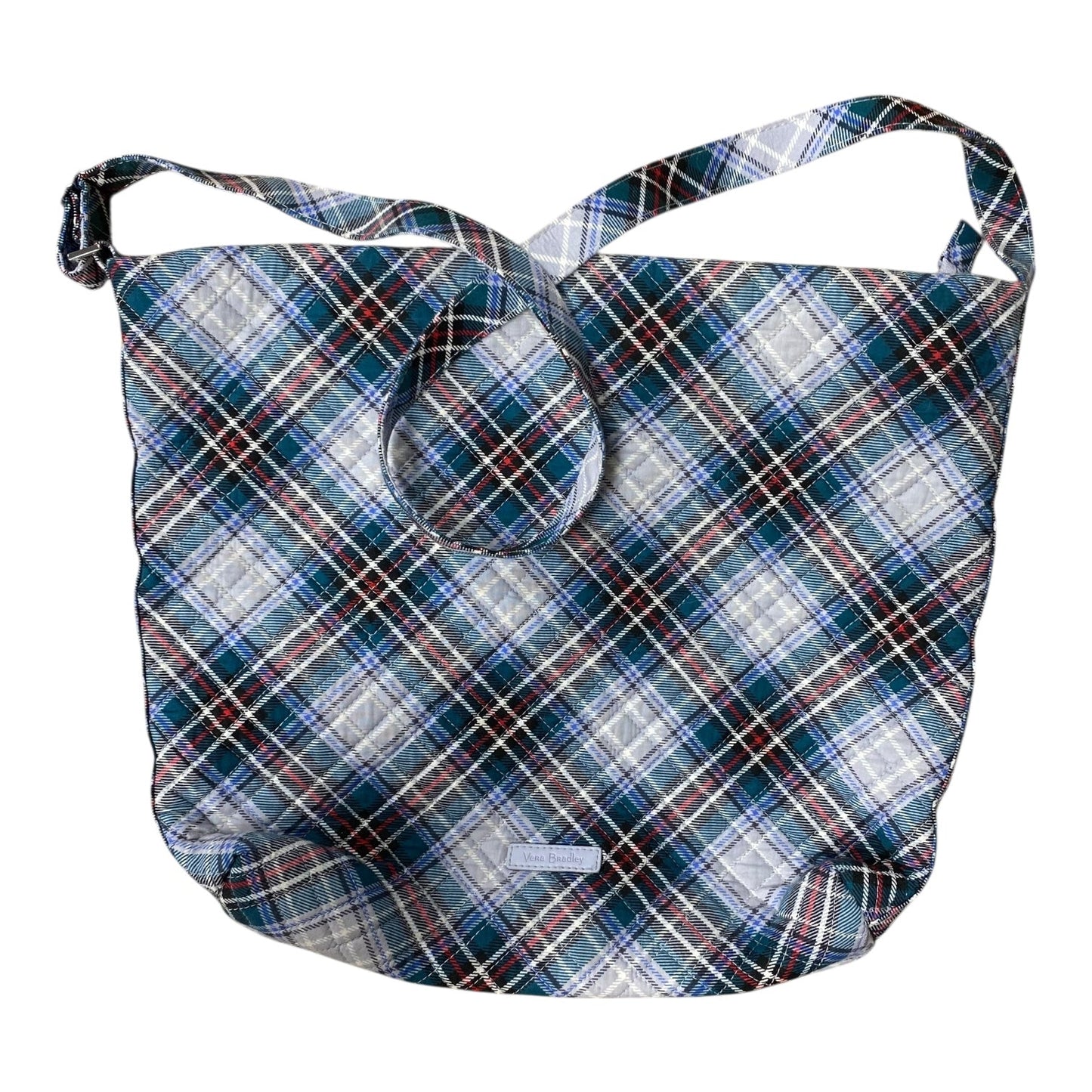 Crossbody By Vera Bradley In Blue & Grey, Size:Large