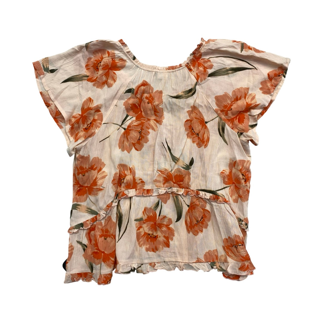 Top Ss By Cmc In Floral Print, Size:L