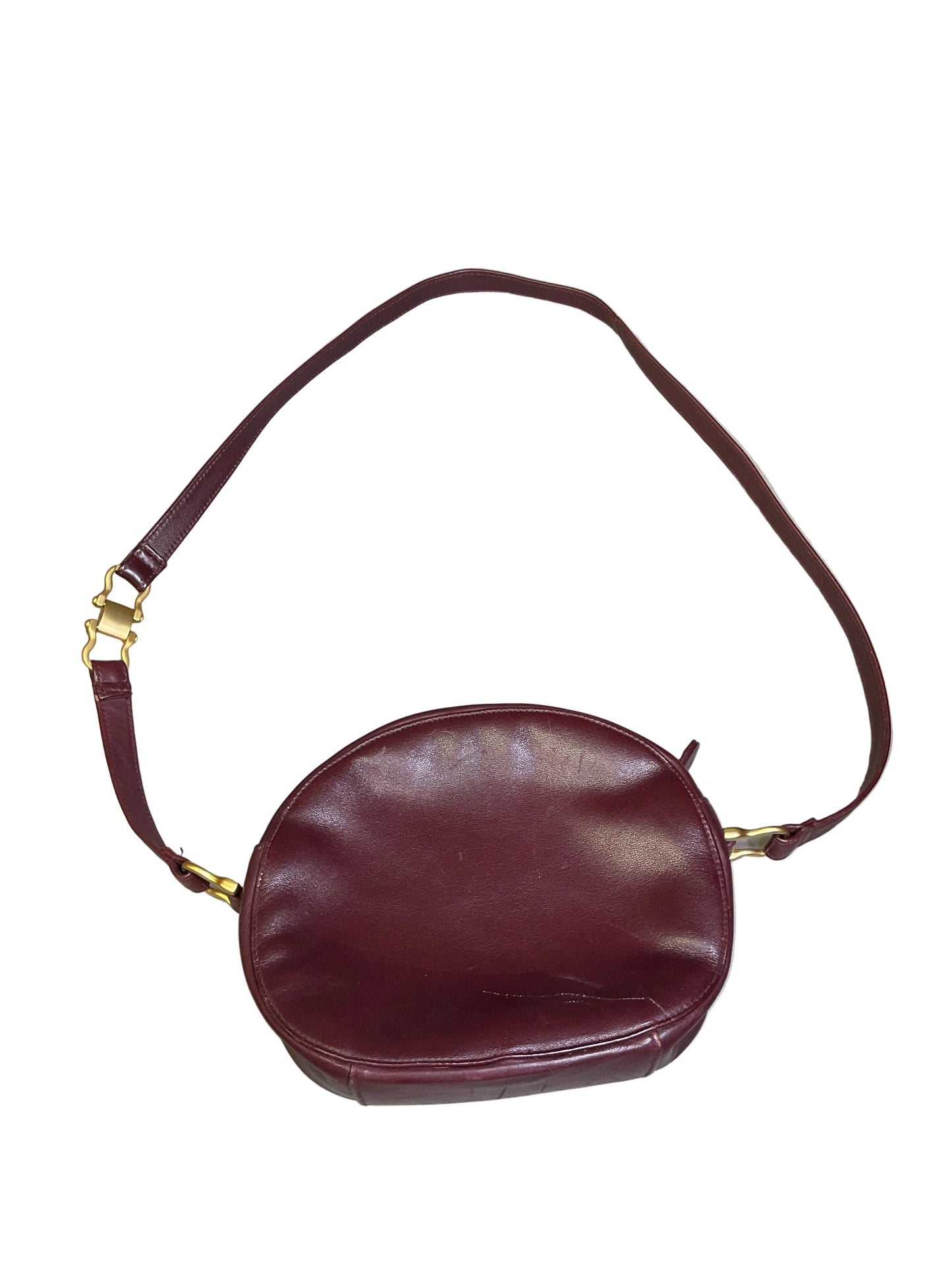 Crossbody Leather By Etienne Aigner In Maroon, Size:Small