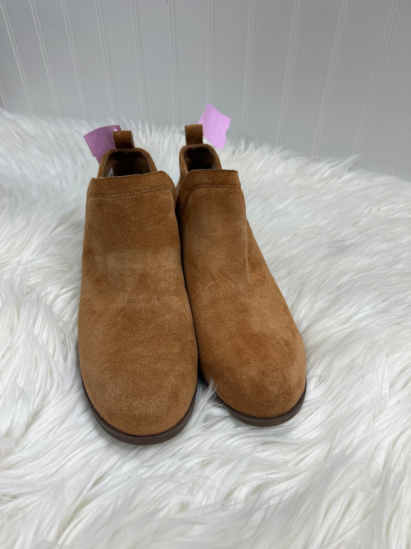 Boots Ankle Heels By Toms In Brown, Size:6.5