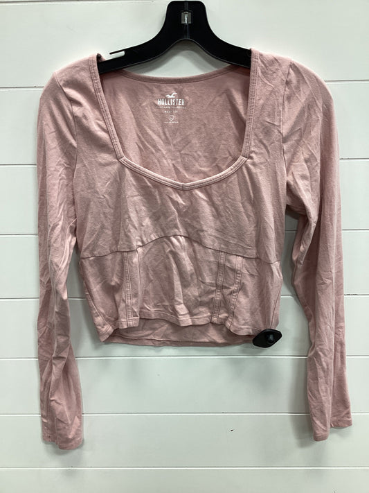 Top Ls Basic By Hollister In Pink, Size:L