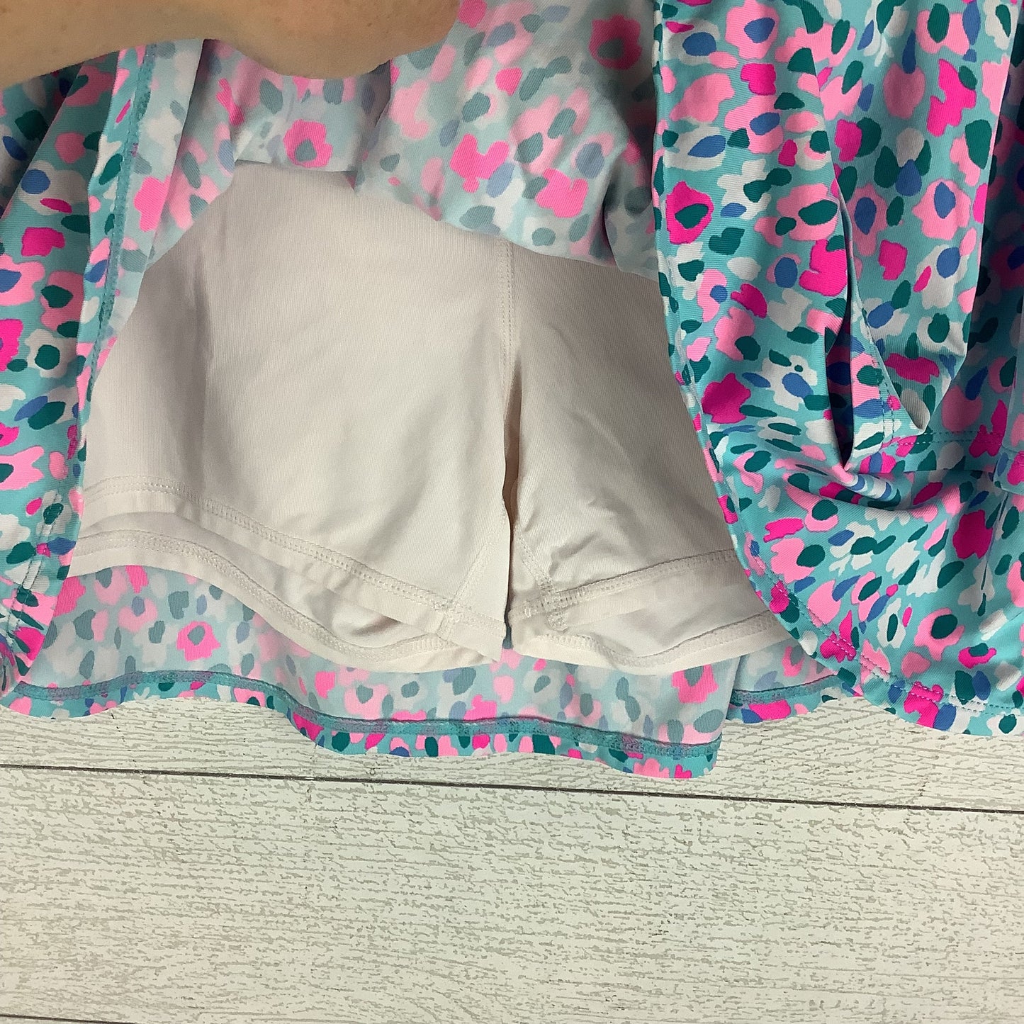 Skort Designer By Lilly Pulitzer In Blue & Pink, Size: L