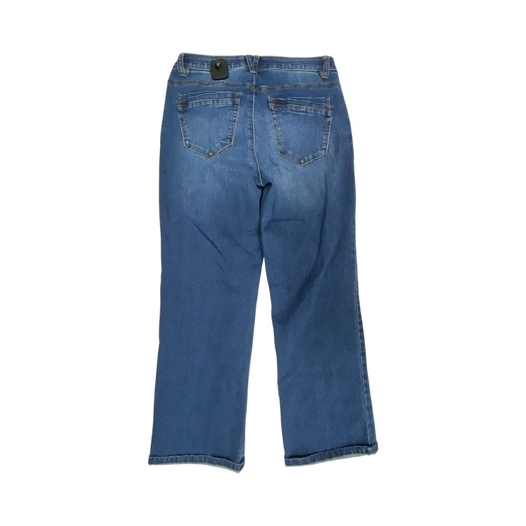 Jeans Straight By Democracy In Blue Denim, Size:6