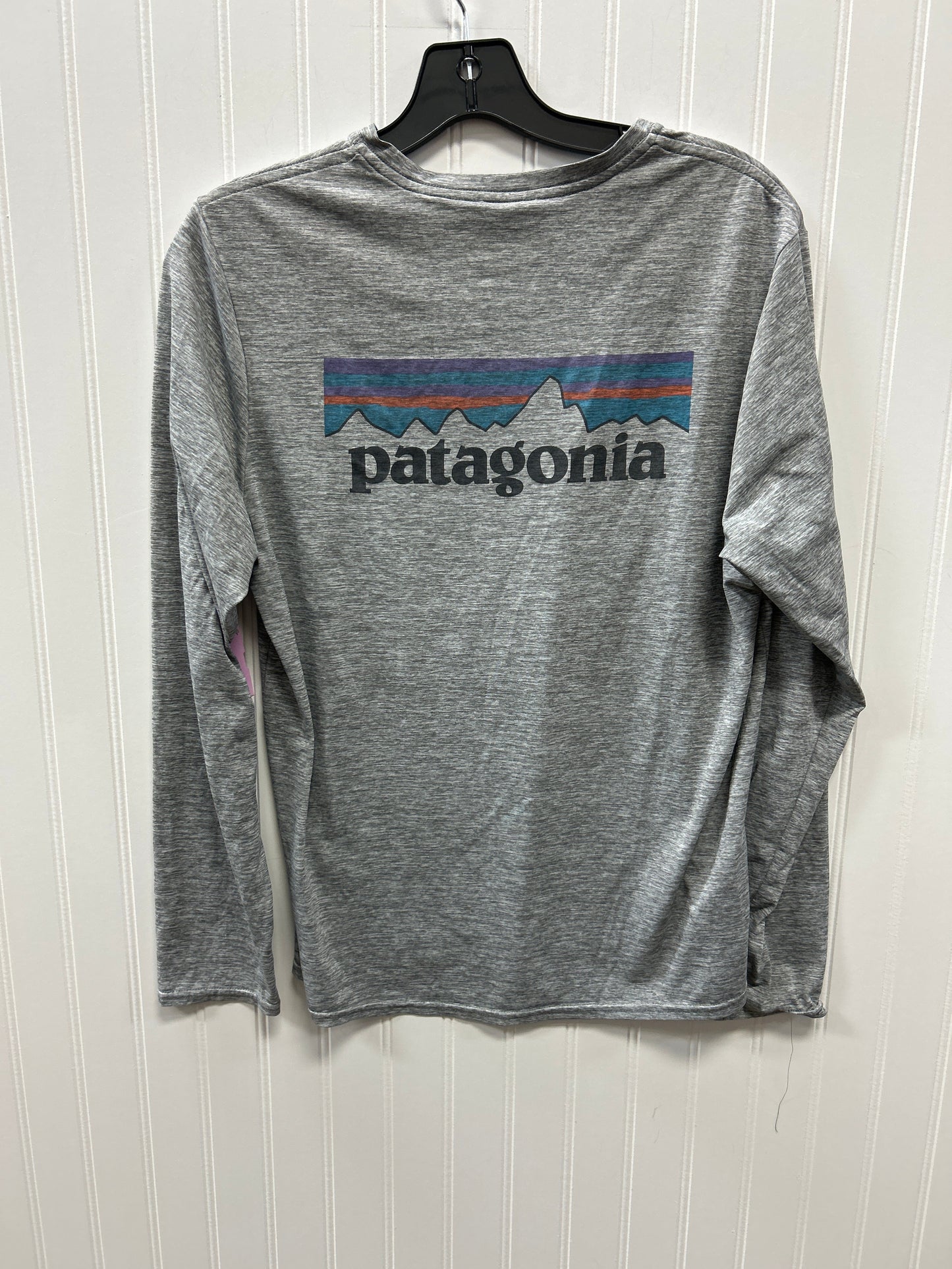 Athletic Top Ls Crewneck By Patagonia In Grey, Size:S