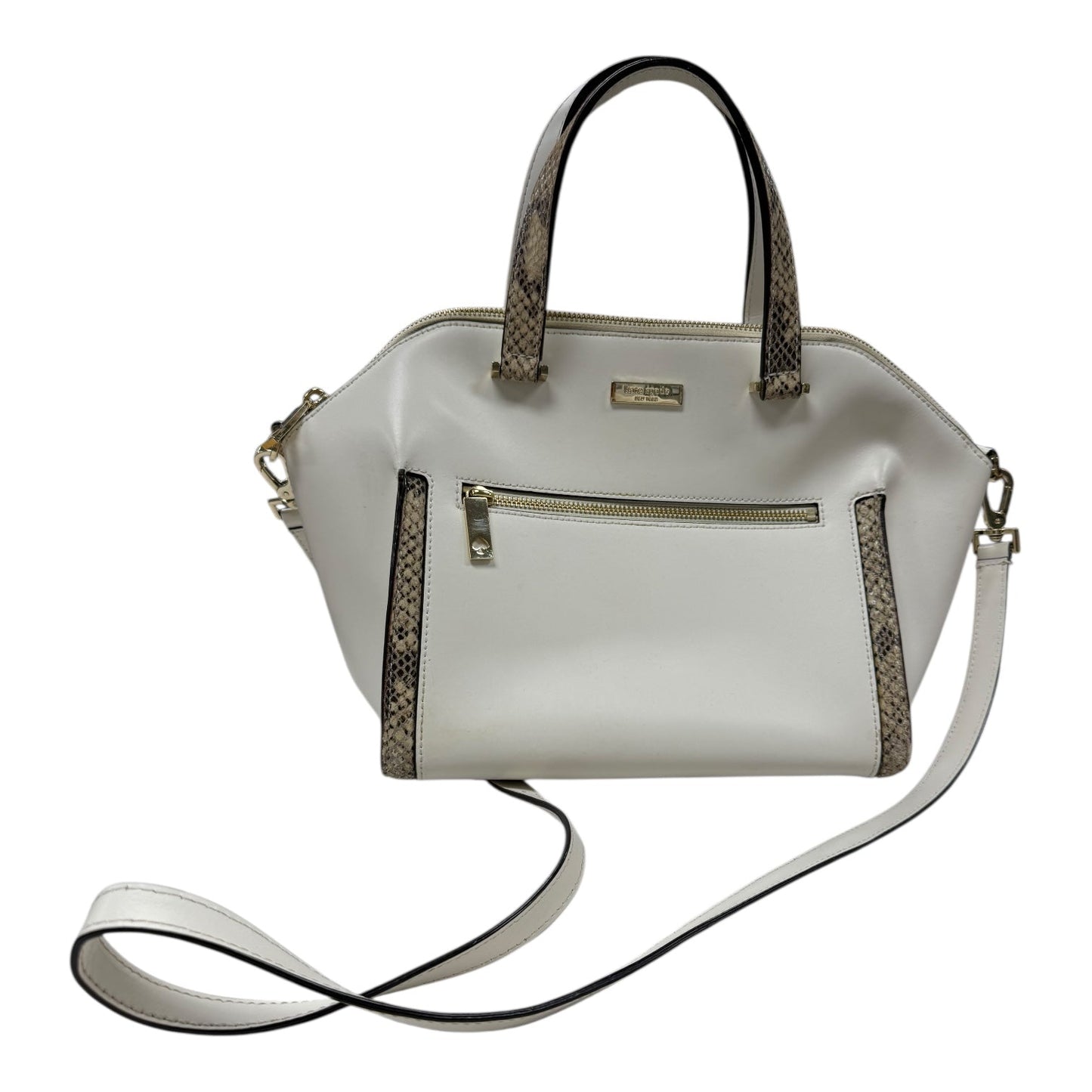 Handbag Designer By Kate Spade In Cream, Size:Medium