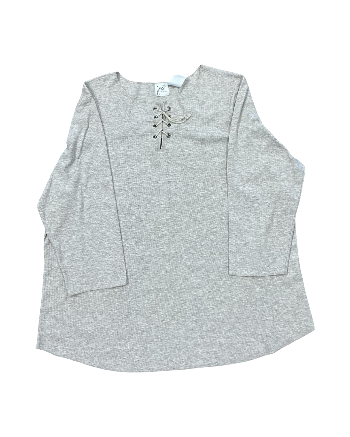 Top 3/4 Sleeve By Just My Size In Tan, Size:1X