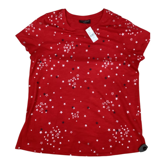 Top Ss By Lane Bryant In Blue & Red & White, Size:Xl