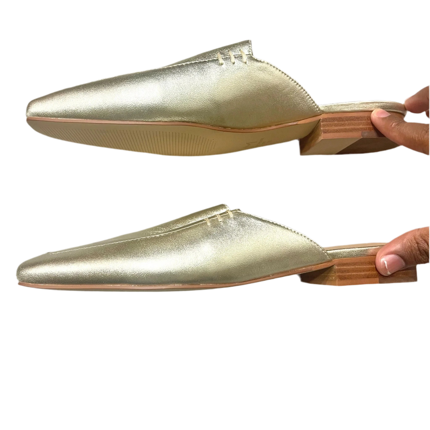 Shoes Heels Block By Marc Fisher In Gold, Size: 7