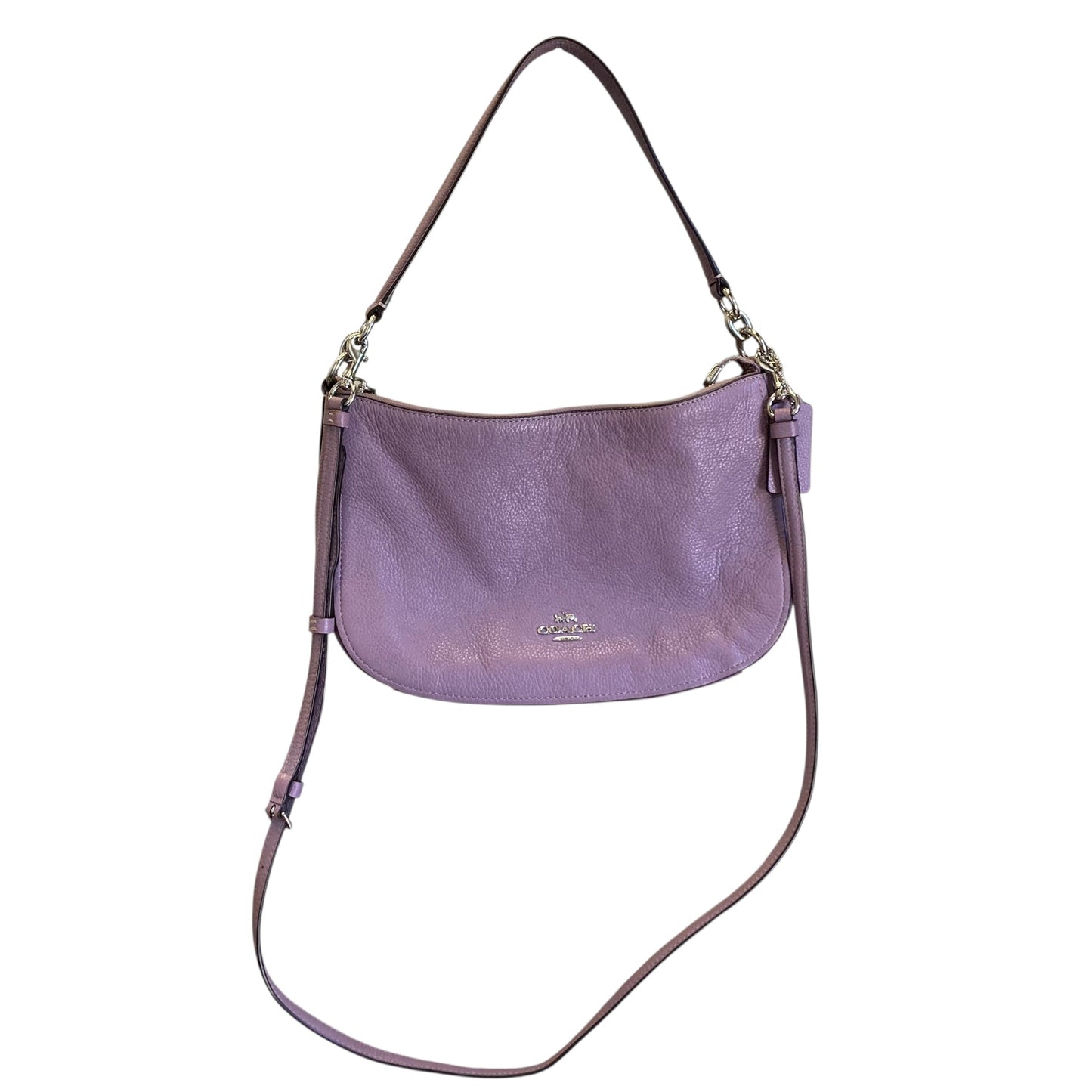 Handbag Designer By Coach In Purple, Size:Medium