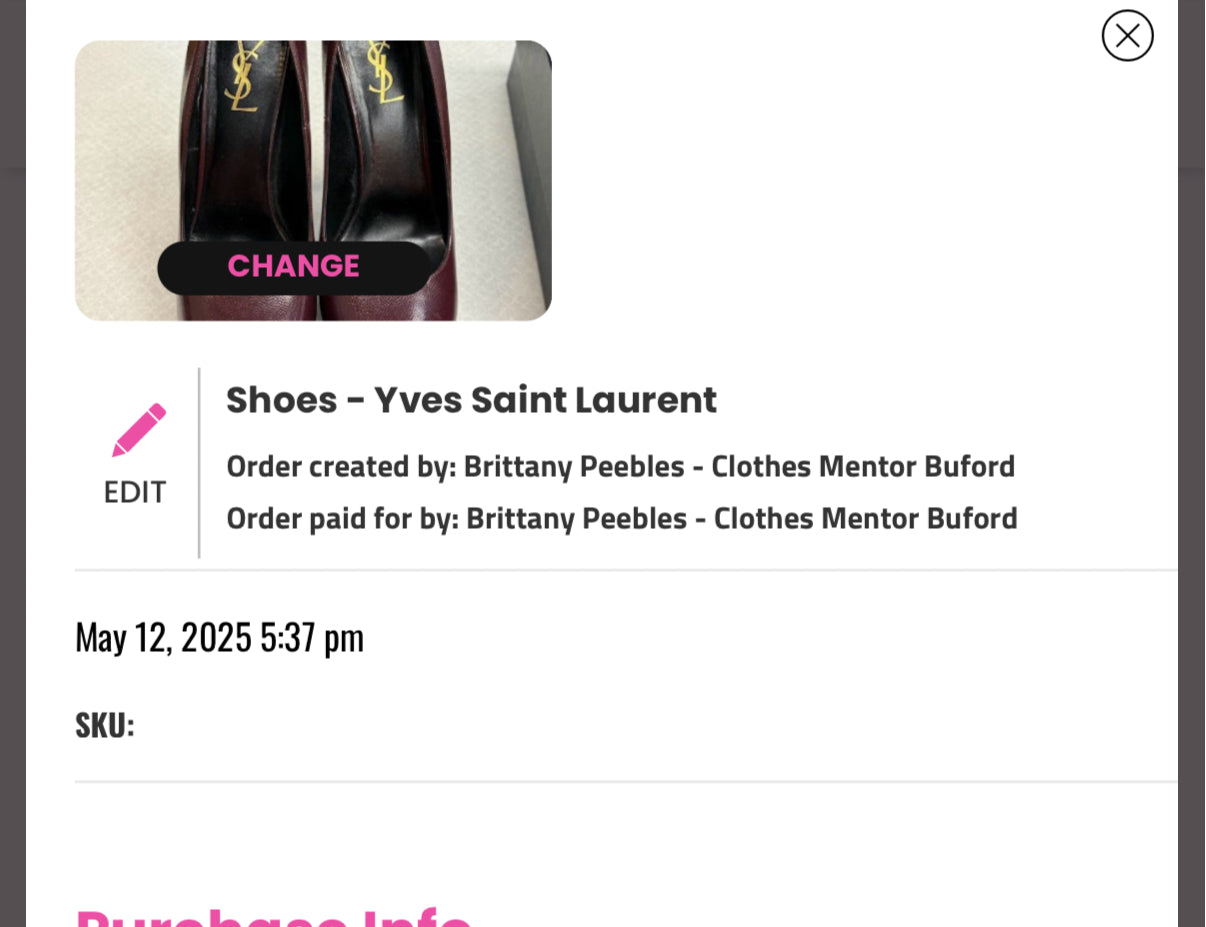 Shoes Luxury Designer By Yves Saint Laurent In Purple, Size: 10.5